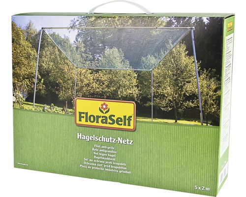 Plasă de protecție la grindină FloraSelf 5x2 m 8 mm verde