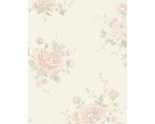 Tapet vlies Belvedere Floral bej 10,05x0,53 m Tapet cu model de trandafiri