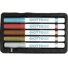Set 5 markere Giotto efect metalic