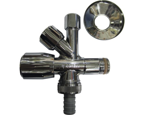 Robinet de colț cu rozetă pentru instalații sanitare