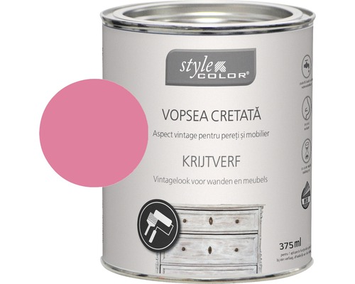 Vopsea cretă StyleColor pink flower 375 ml Vopsea cretă StyleColor pink flower 375 ml