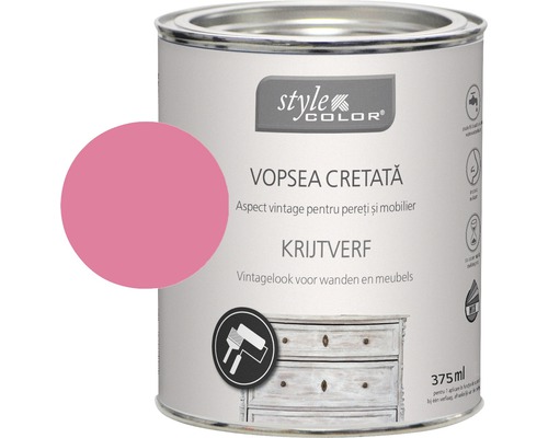 Vopsea cretă StyleColor pink flower 375 ml