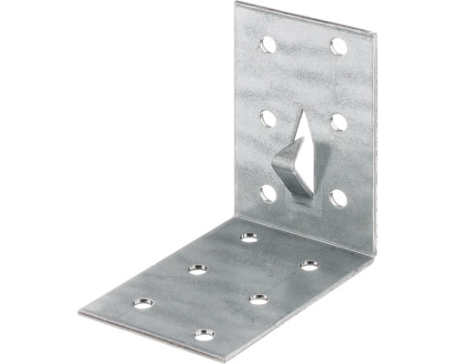 Colţar placă perforată Alberts 60x60x40mm, oțel zincat, cu cui fixare Colţar placă perforată Alberts 60x60x40mm, oțel zincat, cu cui fixare