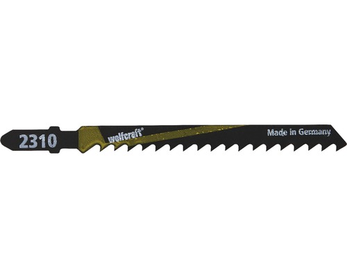Pânze fierăstrău pendular Wolfcraft 2310 100/75 mm, pentru lemn, pachet 2 bucăți Pânză de ferăstrău vertical Wolfcraft cu numărul 2310, fabricată în Germania.