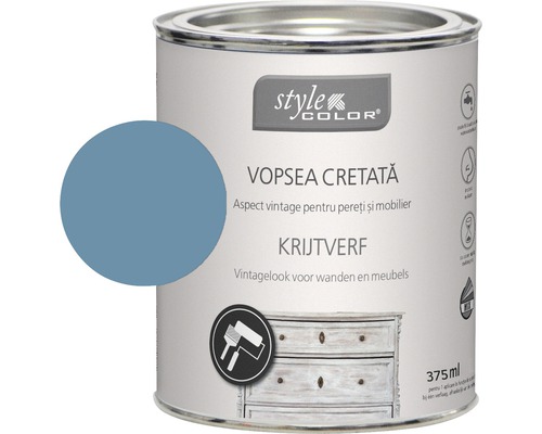 Vopsea cretă StyleColor blue jeans 375 ml Vopsea cretă StyleColor blue jeans 375 ml