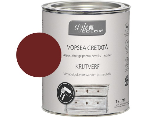 Vopsea cretă StyleColor king´s red 375 ml