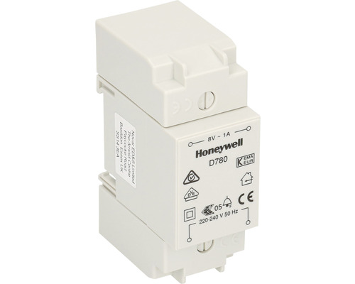 Transformator pentru sonerie cu fir Friedland 8V 1A, montaj în tablou electric Transformator Honeywell D780, 8 V, 1 A
