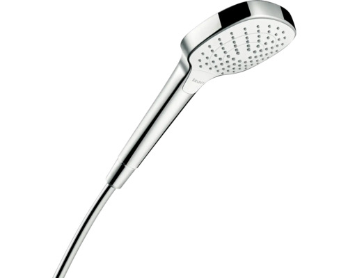 Pară de duș hansgrohe Croma Selec E Vario alb/crom, 3 funcții