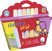 Giotto bebe cretă de stradă lavabilă, 6 bucăți