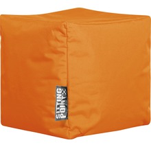 Puf scaun pătrat din material textil cu logo Sitting Point