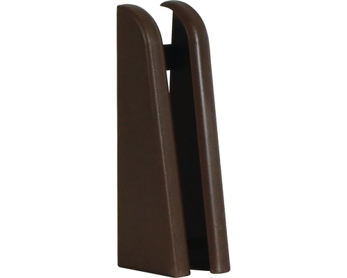 Capăt pentru plintă parchet SU60/FU60 21x60 mm merbau 2 bucăți Cuier maro pentru montare pe perete