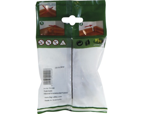 Ambalaj profil de colț cu instrucțiuni de montaj