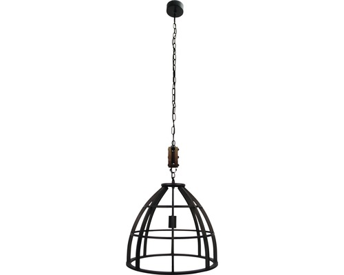 Lampa suspendată cu cușcă metalică și suspensie cu lanț