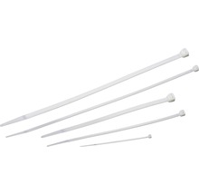 Mai multe legături de cablu din plastic de diferite dimensiuni