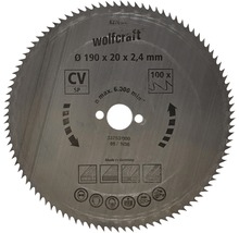 Pânză de ferăstrău circular Wolfcraft 190 x 20 x 2,4 milimetri