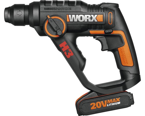 Ciocan rotopercutor cu acumulator de la Worx