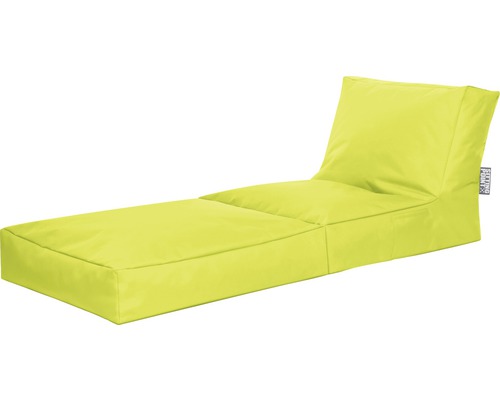 Șezlong galben tip sac pentru interior