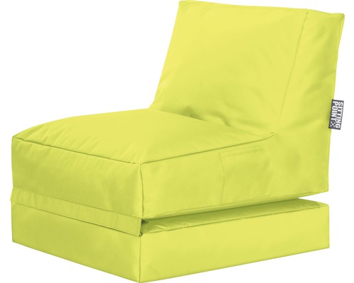 Fotoliu puf Twist Scuba XXL verde 90x70x80 cm (180x70x60 cm întins)