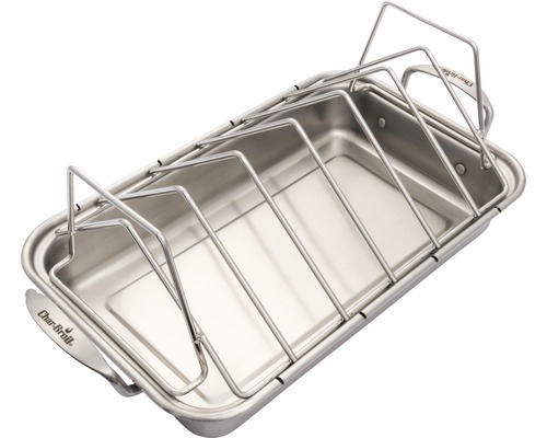 Tigaie de friptură Char-Broil cu suport pentru coaste