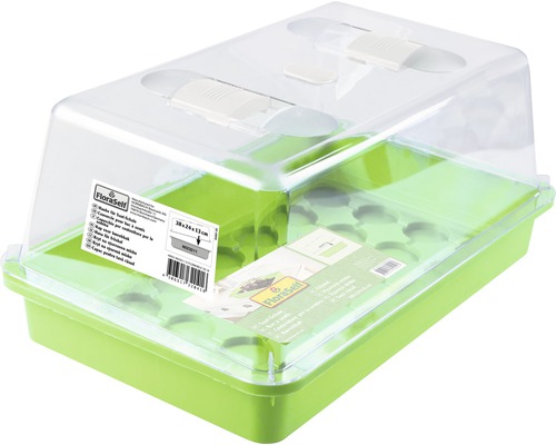 Cutie germinare cu capac transparent, dimensiuni 38x24x13 cm