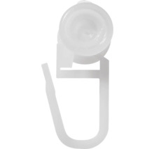 Călăreți PVC pentru șină U, alb, set 20 buc.