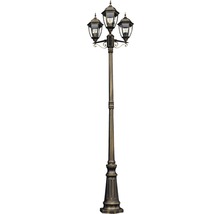 Lumină decorativă de exterior cu trei capete de iluminare pentru grădină