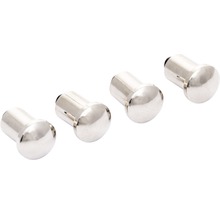 Patru capace metalice pentru butoni de mobilă