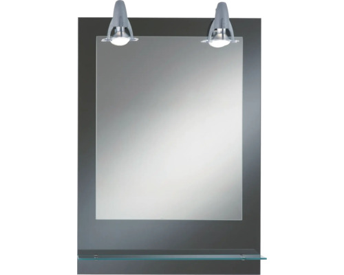 Oglindă baie cu iluminare și poliță Kristall Form Pierre, IP 20, 50x70 cm Oglindă de baie cu iluminare și raft
