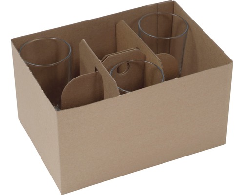 Set pereți de carton Packpoint pentru transport pahare & sticle în cutiile de mutare, 14 piese