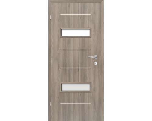 Foaie de ușă Classen frasin grafit Tetyda 4 MDF 203,5x84,4 cm stânga