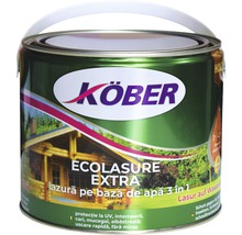 Lazură pe bază de apă Ecolasure Extra Köber incoloră 2,5 l-thumb-0