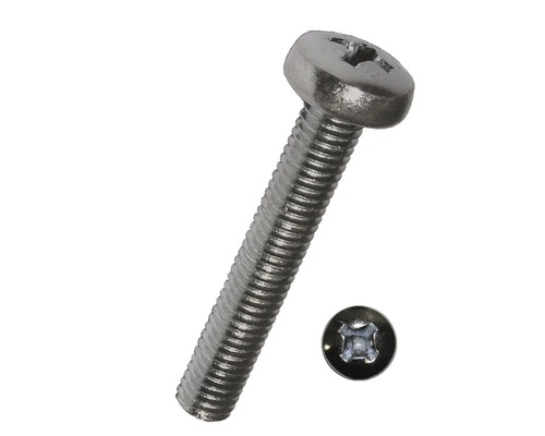 Șuruburi metrice cu cap bombat cruce Dresselhaus 4x40 mm DIN7985 oțel inox A2, 100 bucăți