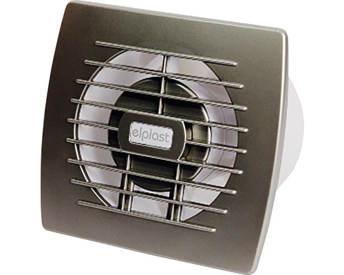 Ventilator axial Elplast pentru baie Ø 100 mm crom