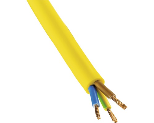 Cablu XYMM flexibil 3x2,5 mm² galben, pentru șantiere