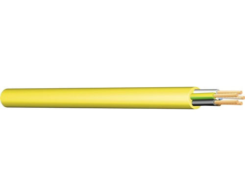 Cablu XYMM flexibil 5x2,5 mm² galben, pentru șantiere