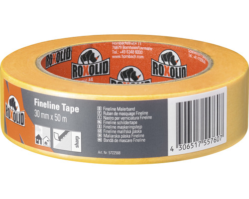 Bandă de mascare Fineline Roxolid aurie 30 mm x 50 m