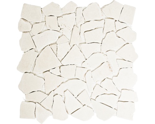 Mozaic marmură CIOT 30-13 bej 30,5x30,5 cm Placă de mozaic cu forme neregulate din travertin