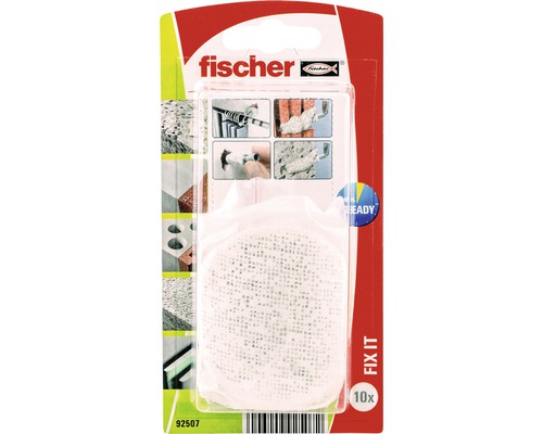 Pachet reparație dibluri largi Fischer FIX IT, 10 foi Fischer Fix it Tampoane adezive, 10 bucăți în ambalaj