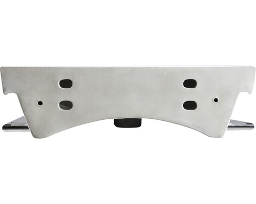 Vedere frontală a unui picior de masă metalic