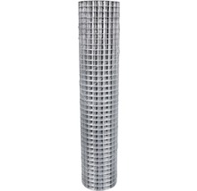 Plasă gard Casanet, zincată, 1,27 cm, 1 x 5 m, argintiu-thumb-0