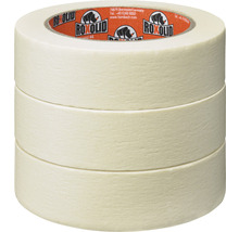 Set bandă de mascare ROXOLID, fin creponată, bej, 3 x 30 mm x 50 m-thumb-1 Set bandă de mascare ROXOLID, fin creponată, bej, 3 x 30 mm x 50 m-thumb-1