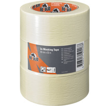 Set bandă de mascare ROXOLID, fin creponată, bej, 3 x 48 mm x 50 m-thumb-0 Set bandă de mascare ROXOLID, fin creponată, bej, 3 x 48 mm x 50 m-thumb-0