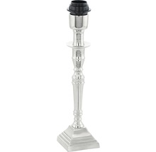 Bază de lampă argintie cu soclu negru