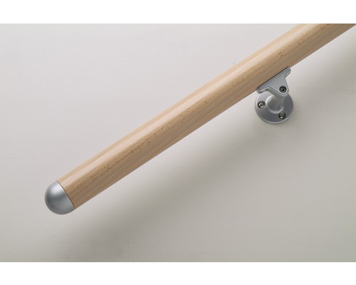 Mână curentă din lemn cu suport pentru montare pe perete