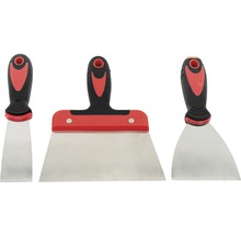 Trei spatule cu mâner din plastic
