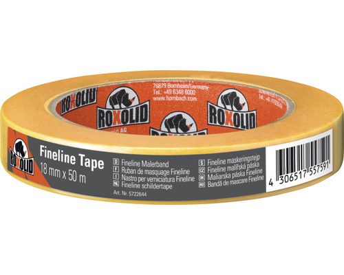 Bandă de mascare Fineline Roxolid aurie 18 mm x 50 m Bandă de mascare Fineline Roxolid aurie 18 mm x 50 m