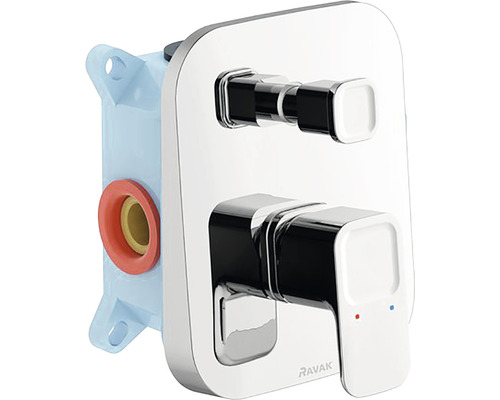 Baterie de duș încastrată cu robinet de închidere de la Ravak