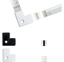 Conector de colț pentru bandă LED cu piesă de conectare