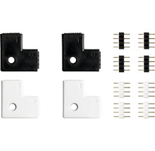 Set conectori de colț pentru bandă LED cu conector cu pini
