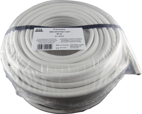 Cablu MYYM (H05VV-F) 3x1 mm² alb, inel 50m